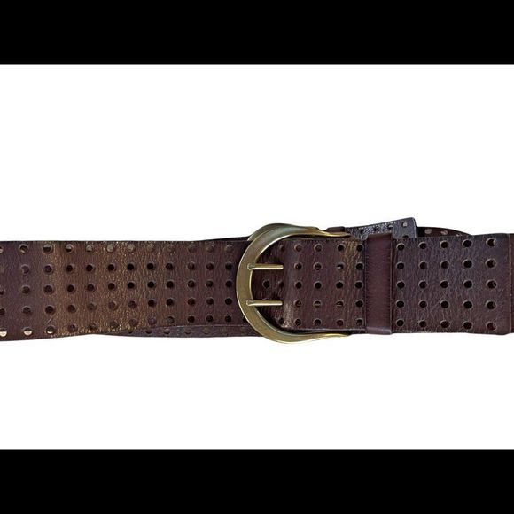 Linea Pella Dark Brown Leather Belt - Picture 7 of 8